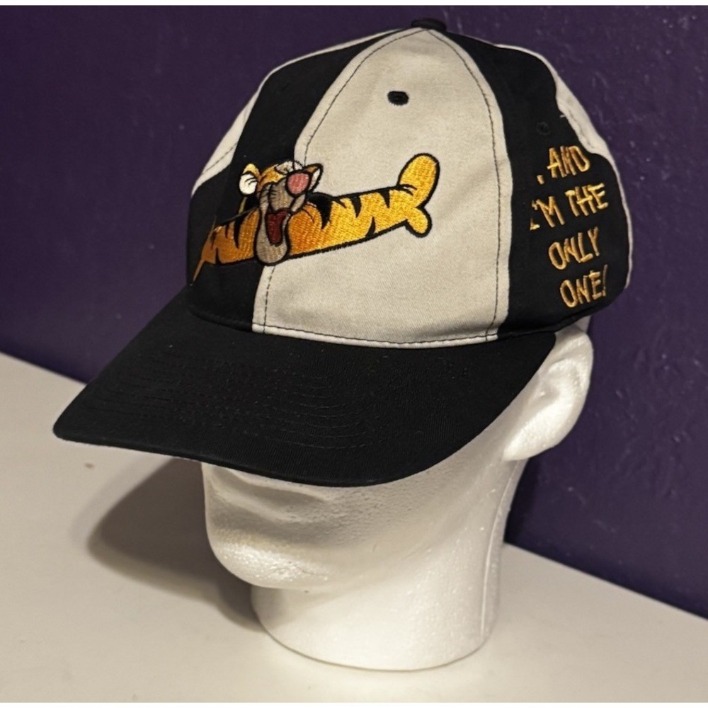 Vintage Disney Parks Tigger Blockhead SnapBack Hat Adult Winnie The Pooh